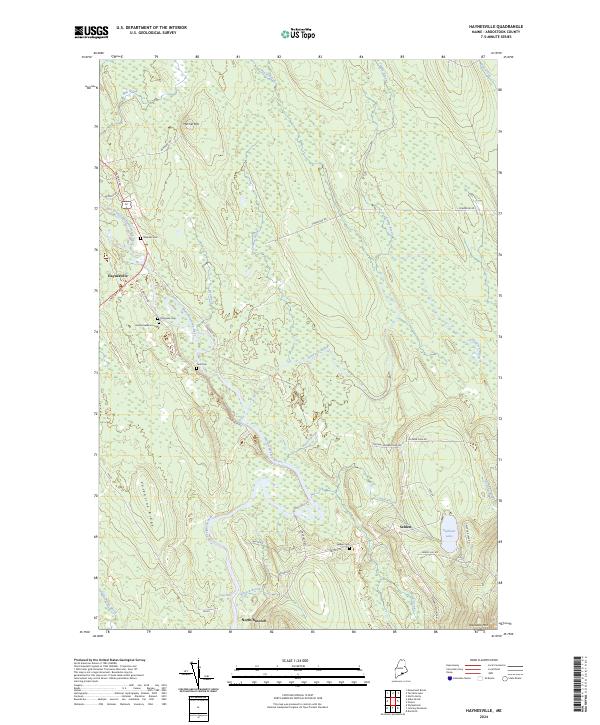 Haynesville, ME — USGS 7.5-minute topo (2024)