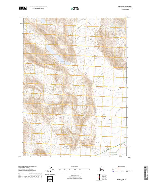 Kenai A-1 NE, AK — USGS 7.5-minute topo (2024)