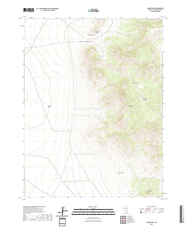 Combs Peak, NV — USGS 7.5-minute topo (2021)