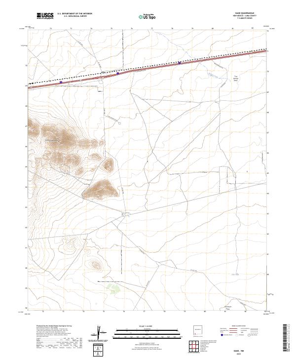 Gage, NM — USGS 7.5-minute topo (2023)
