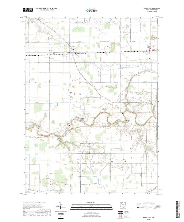 Miller City, OH — USGS 7.5-minute topo (2023)