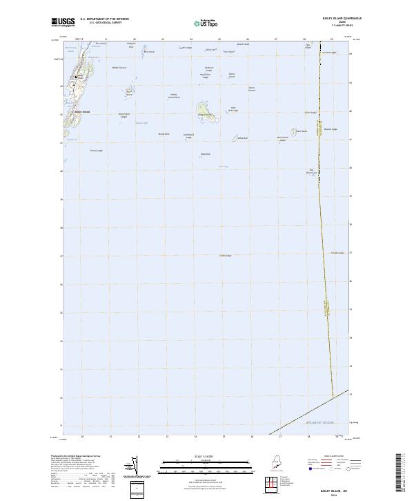 Bailey Island, ME — USGS 7.5-minute topo (2024)