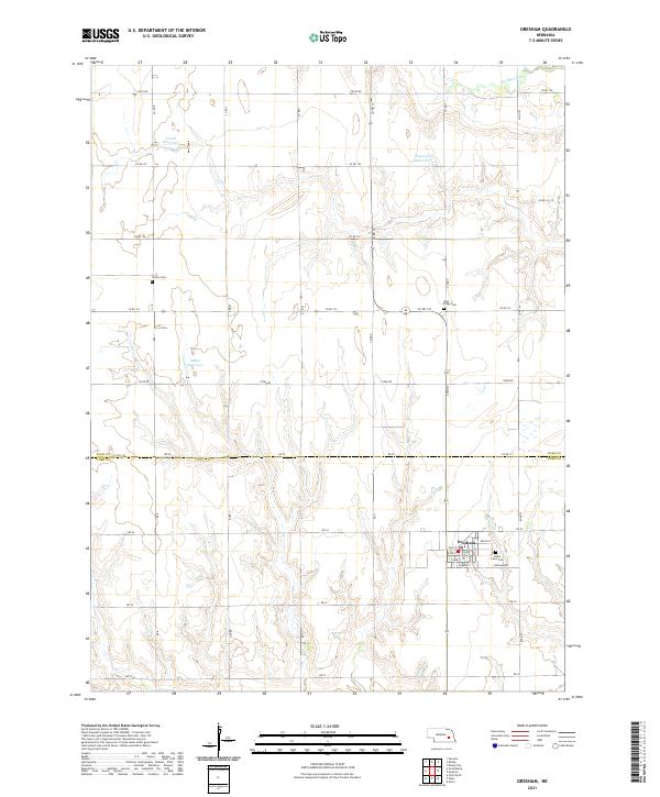 Gresham, NE — USGS 7.5-minute topo (2021)