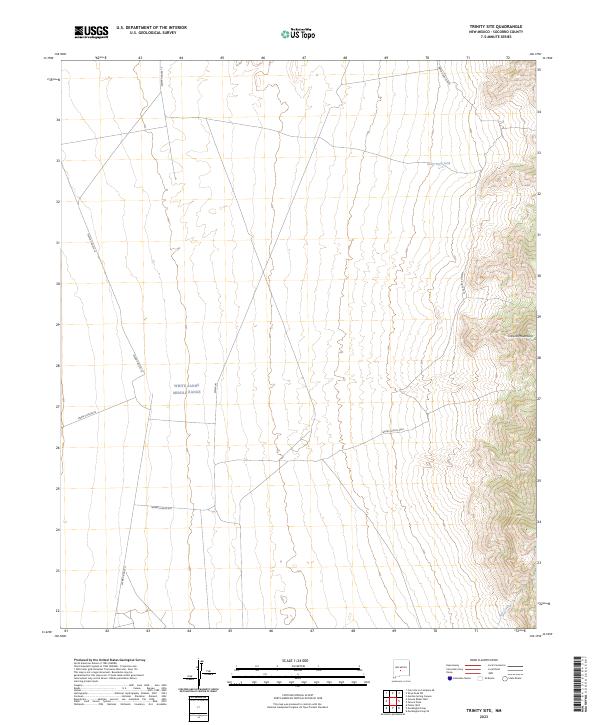 Trinity Site, NM — USGS 7.5-minute topo (2023)