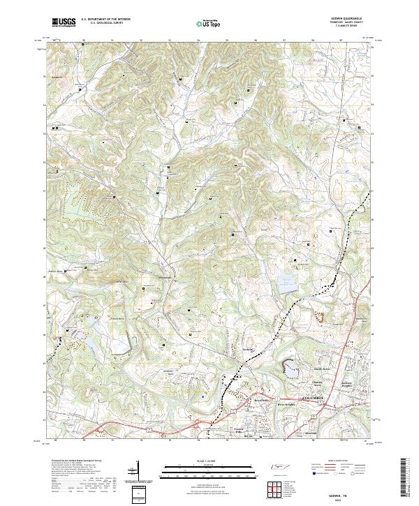 Godwin, TN — USGS 7.5-minute topo (2022)