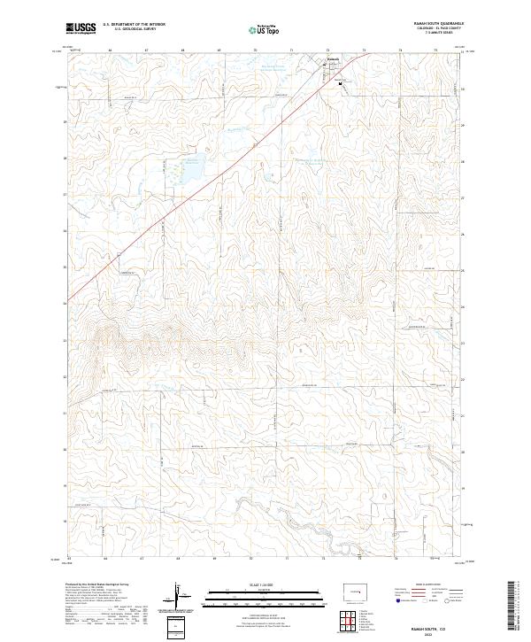 Ramah South, CO — USGS 7.5-minute topo (2022)