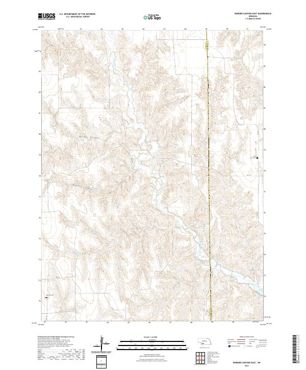 Burger Canyon East, NE — USGS 7.5-minute topo (2021)