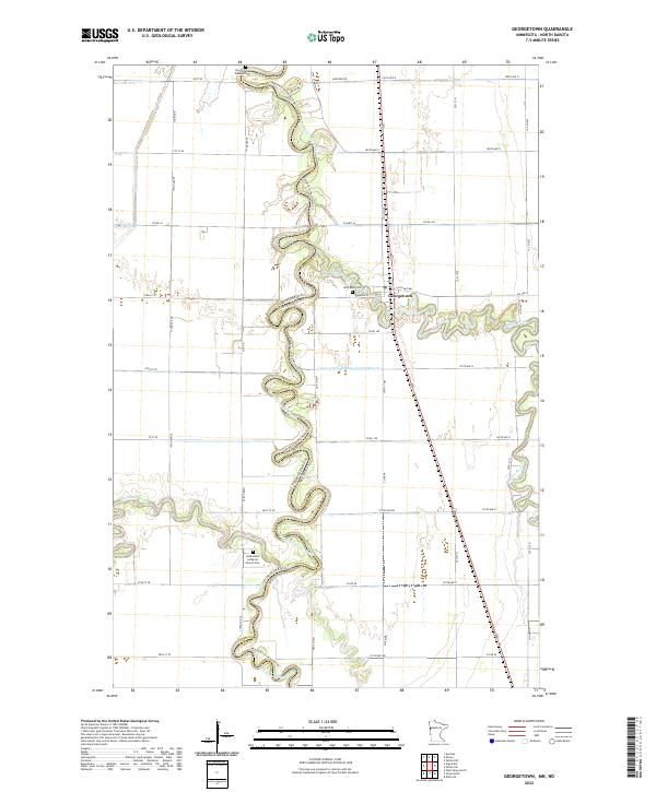 Georgetown, MN-ND — USGS 7.5-minute topo (2022)