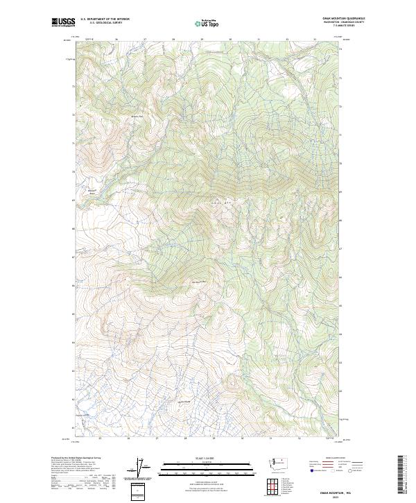 Omak Mountain, WA — USGS 7.5-minute topo (2023)