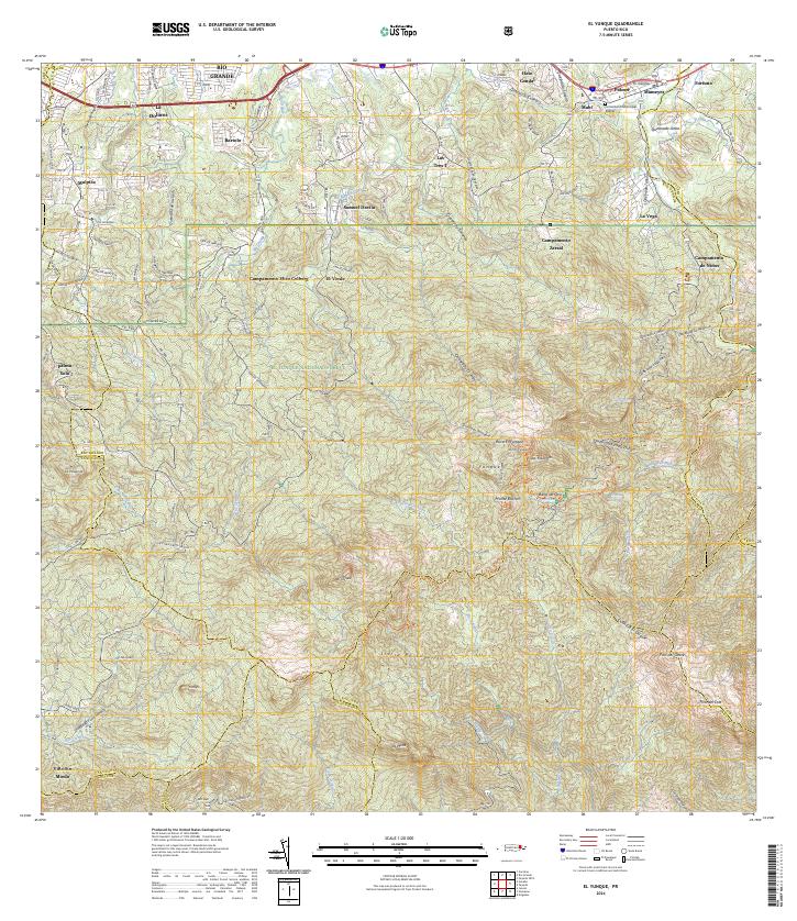 El Yunque, PR — USGS 7.5-minute topo (2024)