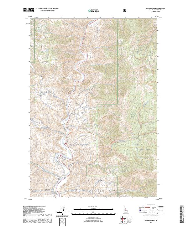 Goldbug Ridge, ID — USGS 7.5-minute topo (2024)