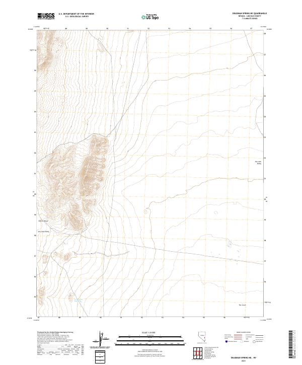 Deadman Spring NE, NV — USGS 7.5-minute topo (2021)