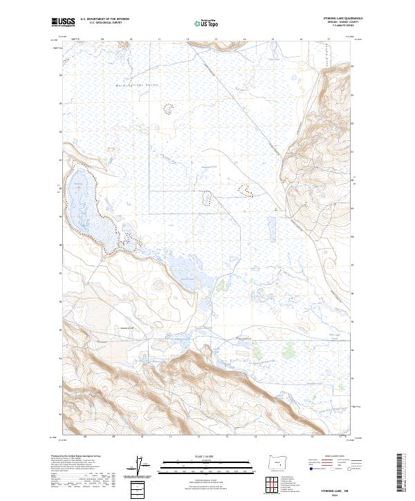 Stinking Lake, OR — USGS 7.5-minute topo (2024)