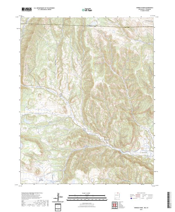 Vermejo Park, NM-CO — USGS 7.5-minute topo (2023)