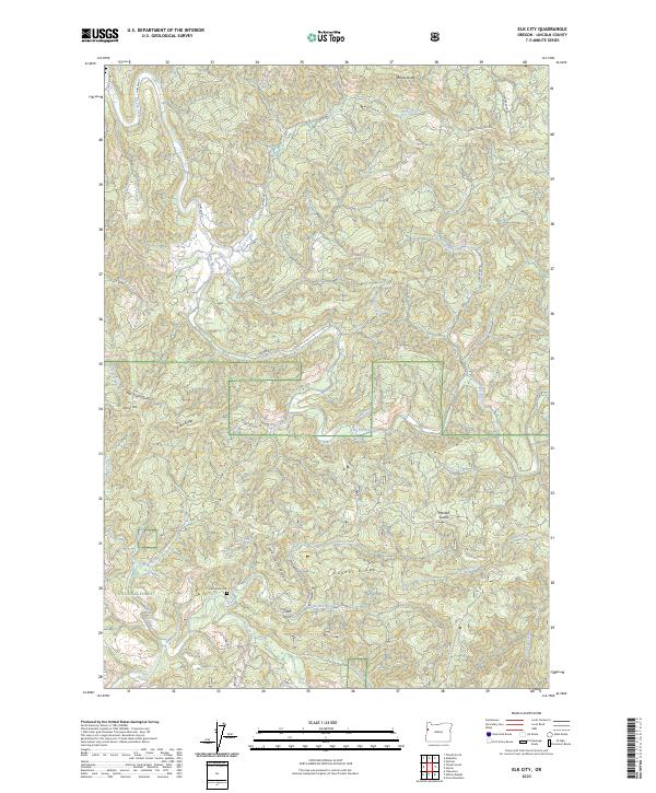 Elk City, OR — USGS 7.5-minute topo (2023)