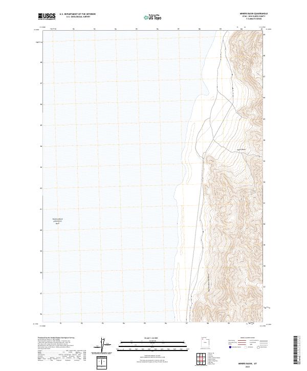 Miners Basin, UT — USGS 7.5-minute topo (2023)