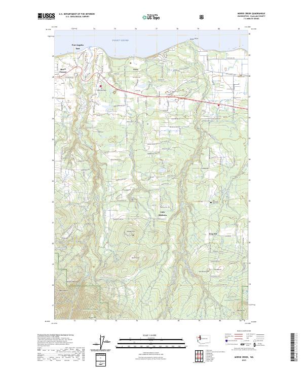 Morse Creek, WA — USGS 7.5-minute topo (2023)