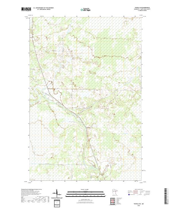 Toivola SW, MN — USGS 7.5-minute topo (2022)