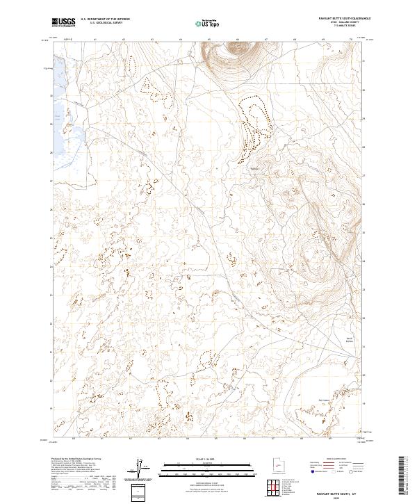 Pahvant Butte South, UT — USGS 7.5-minute topo (2023)