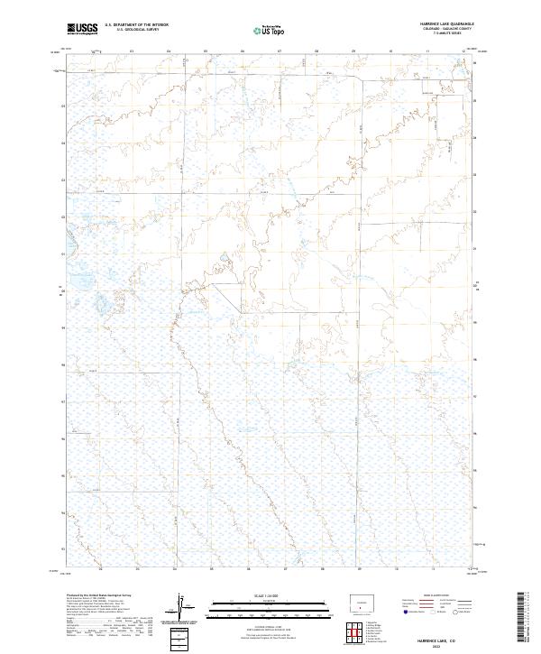 Harrence Lake, CO — USGS 7.5-minute topo (2022)
