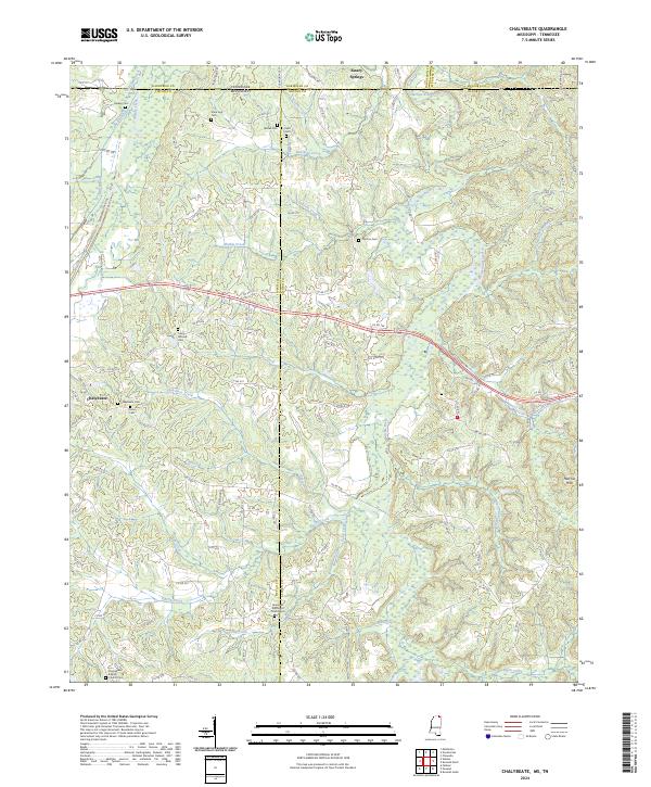 Chalybeate, MS-TN — USGS 7.5-minute topo (2024)