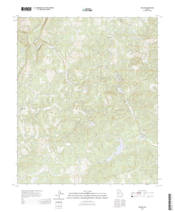 Roland, GA — USGS 7.5-minute topo (2026)
