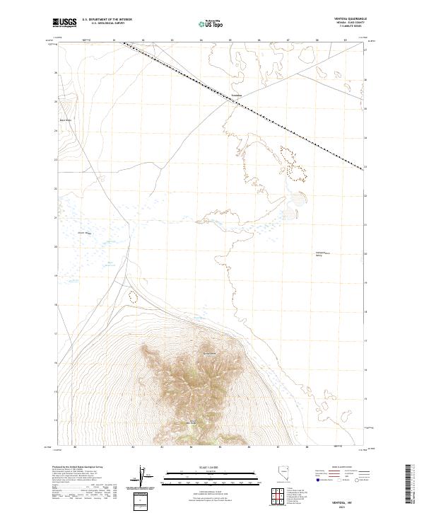 Ventosa, NV — USGS 7.5-minute topo (2021)