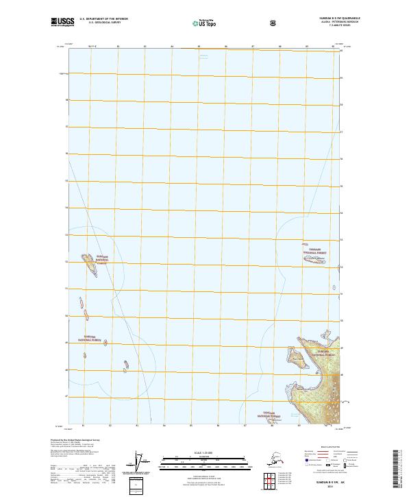 Sumdum B-5 SW, AK — USGS 7.5-minute topo (2021)
