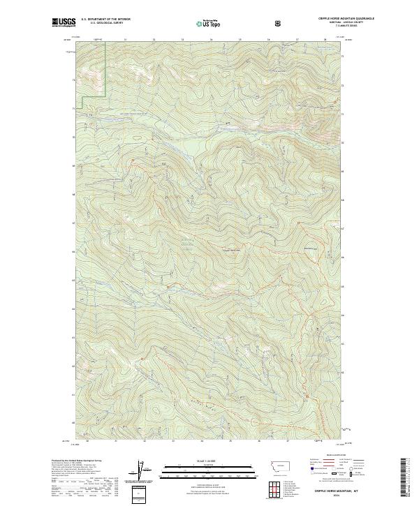 Cripple Horse Mountain, MT — USGS 7.5-minute topo (2024)