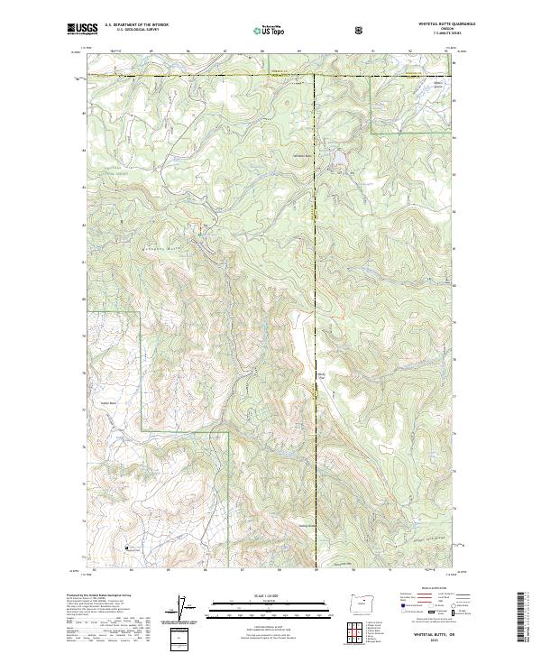 Whitetail Butte, OR — USGS 7.5-minute topo (2023)