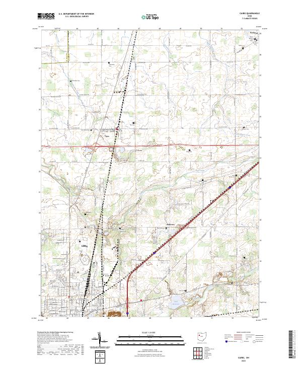 Cairo, OH — USGS 7.5-minute topo (2023)