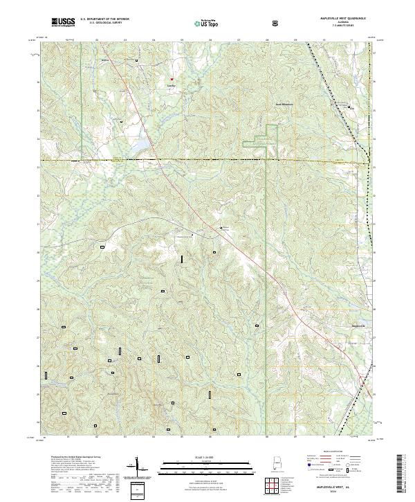 Maplesville West, AL — USGS 7.5-minute topo (2024)