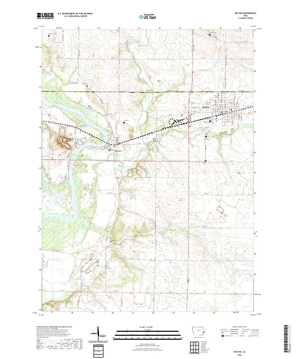 Wilton, IA — USGS 7.5-minute topo (2022)