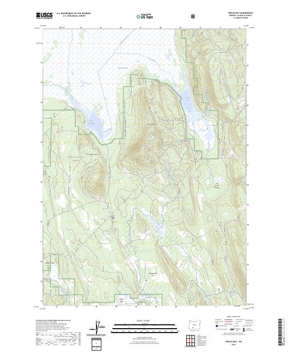 Wocus Bay, OR — USGS 7.5-minute topo (2023)