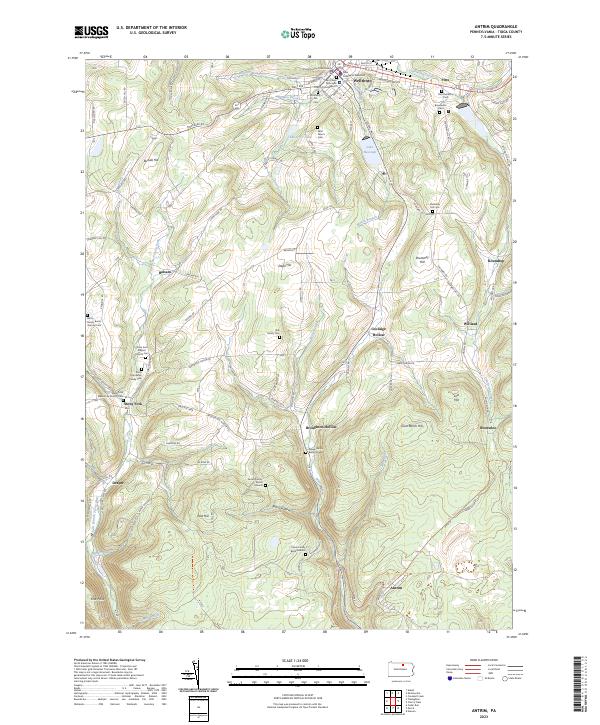Antrim, PA — USGS 7.5-minute topo (2023)