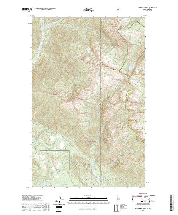 Scotchman Peak, ID-MT — USGS 7.5-minute topo (2024)