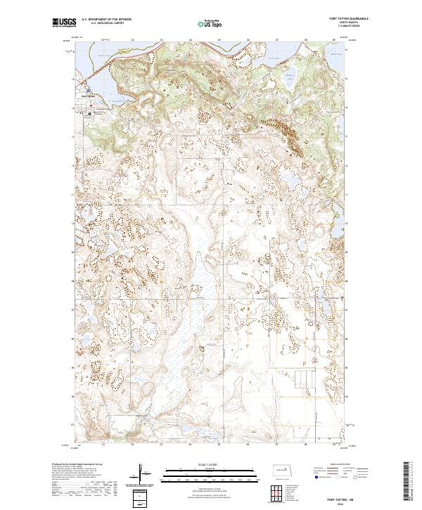 Fort Totten, ND — USGS 7.5-minute topo (2024)