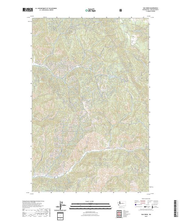 Van Creek, WA — USGS 7.5-minute topo (2023)