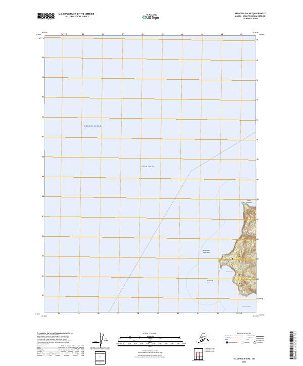 Seldovia B-6 NE, AK — USGS 7.5-minute topo (2024)