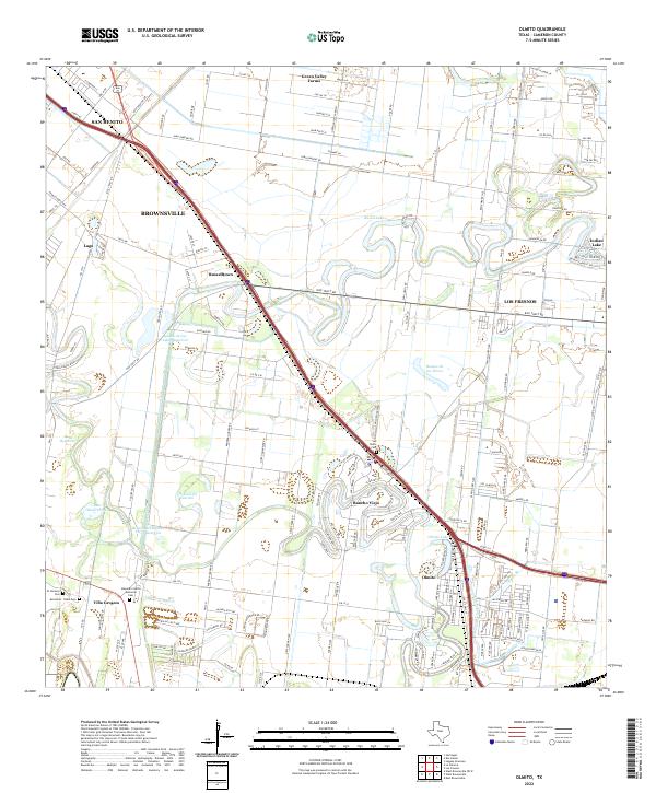Olmito, TX — USGS 7.5-minute topo (2022)