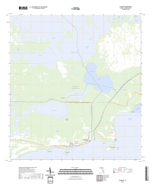 Flamingo, FL — USGS 7.5-minute topo (2024)