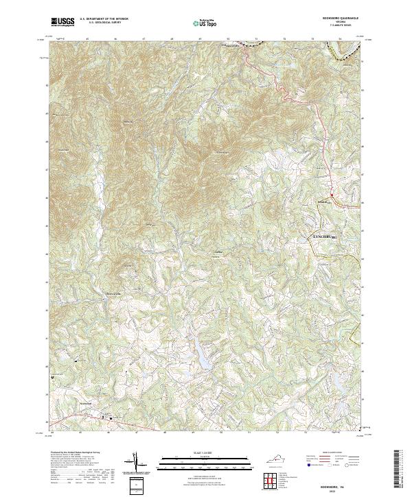 Boonsboro, VA — USGS 7.5-minute topo (2022)