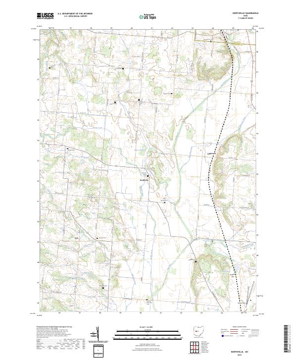 Northville, OH — USGS 7.5-minute topo (2023)