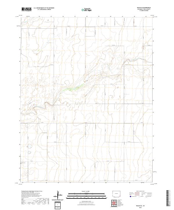 Walsh SE, CO — USGS 7.5-minute topo (2022)