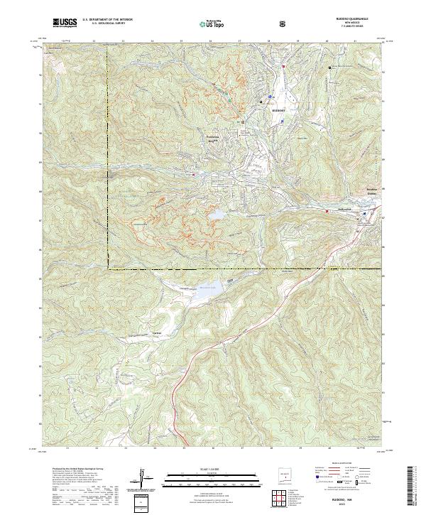Ruidoso, NM — USGS 7.5-minute topo (2023)