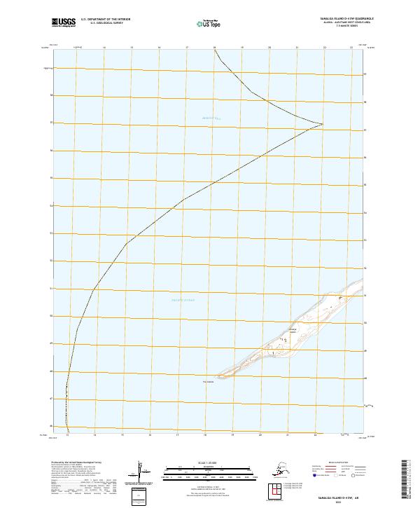 Samalga Island D-4 SW, AK — USGS 7.5-minute topo (2021)