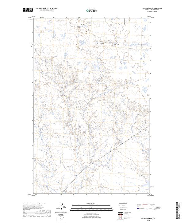 Wayne Creek NW, MT — USGS 7.5-minute topo (2024)