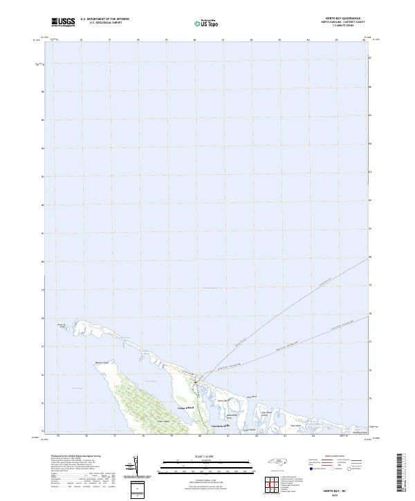 North Bay, NC — USGS 7.5-minute topo (2022)