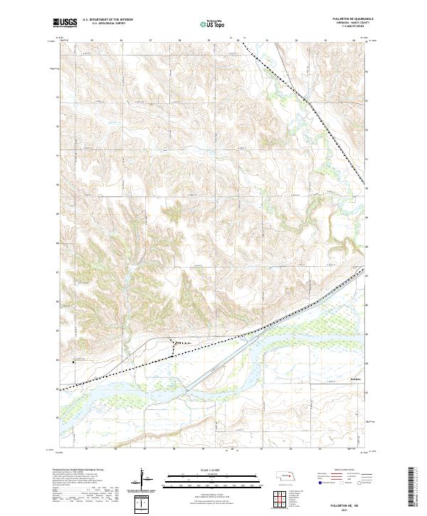 Fullerton NE, NE — USGS 7.5-minute topo (2021)