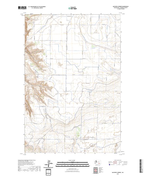 Mathews Corner, WA — USGS 7.5-minute topo (2023)